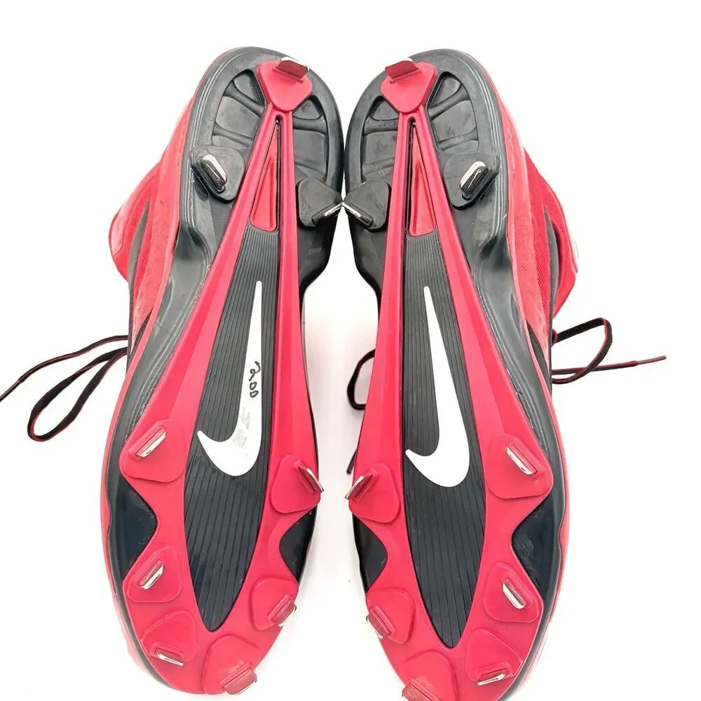 Nike Huarache Baseball Cleats Mens Size 14 Red Black Metal Spikes New